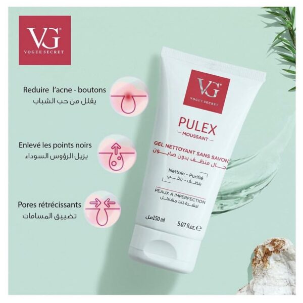 Gel nettoyant visage sans savon