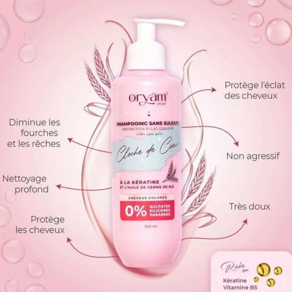 shampooing Oryam sans sulfates 300mk