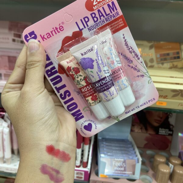 Kit trois baume a lèvres karité