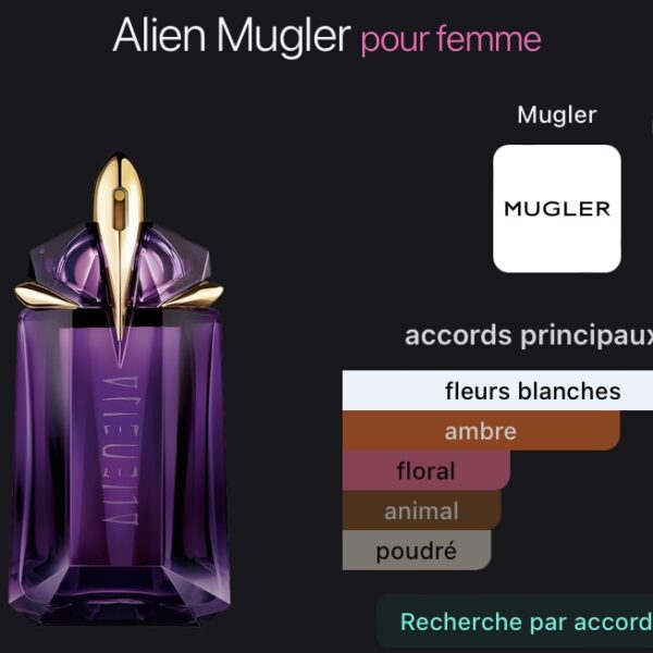 Eau de parfum alien mugler authentique 10ml