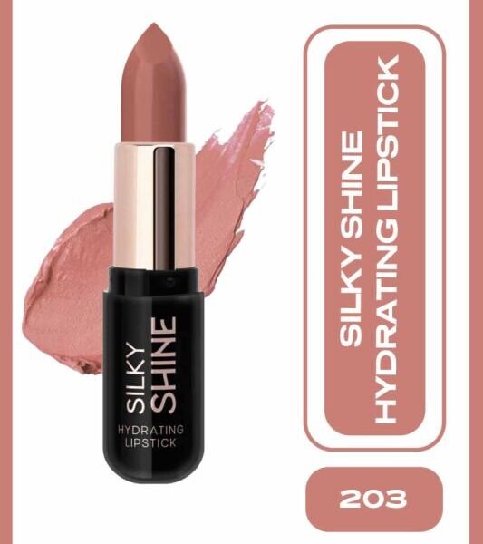 Rouge a lèvres golden rose silky shine